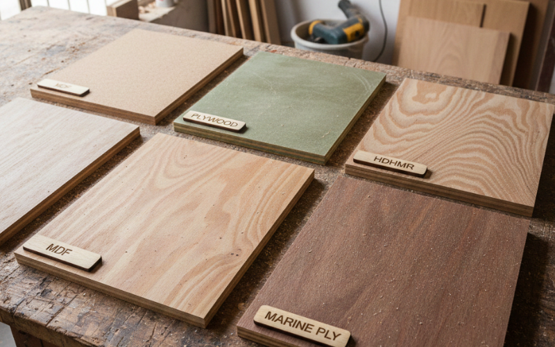 Mdf vs plywood vs hdhmr best material for interior mumbai