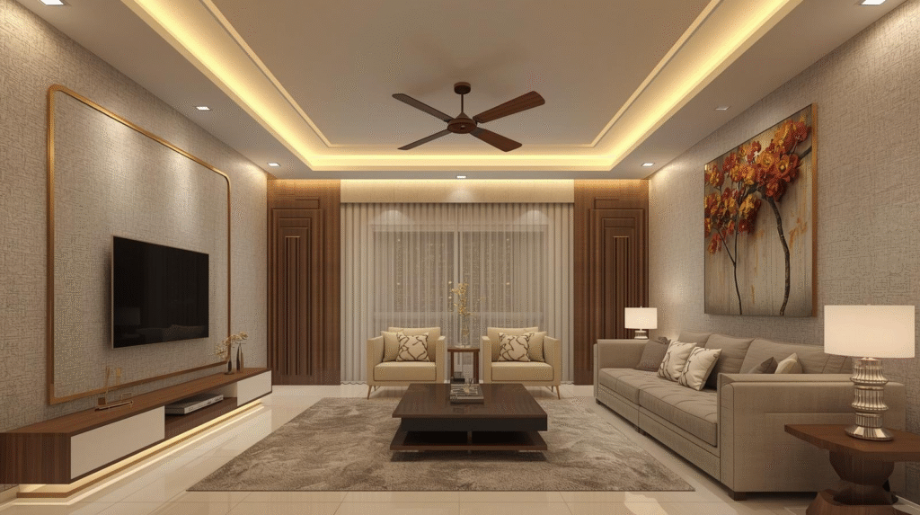 False Ceiling & Lighting in Mumbai | Gypsum, POP & LED Experts – TrustNest Interiors