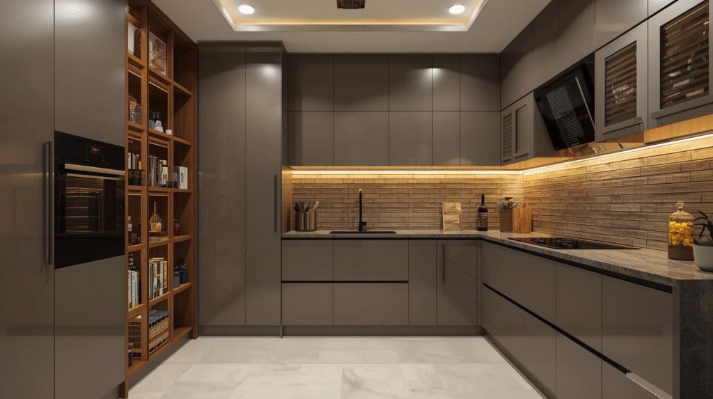Modular kitchen interior design in mumbai by Trustnest interiors