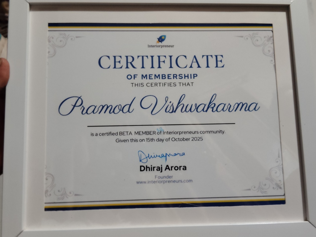 Professional Certification Pramod Vishwakarma