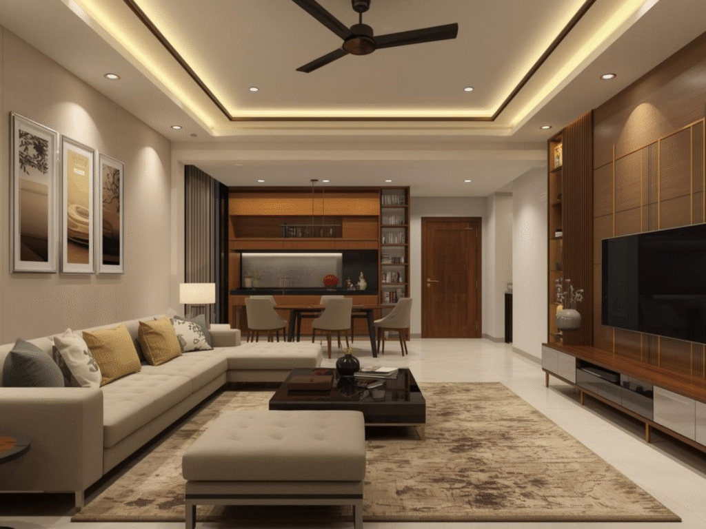 Living Room POP Ceiling Design