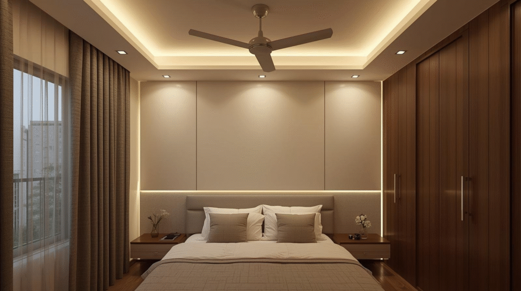 simple ceiling design for bedroom