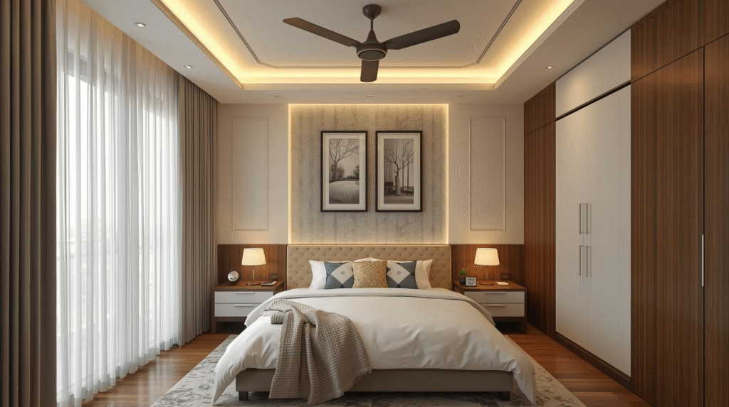 pop false ceiling for bedroom design in mumbai